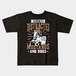 Mustang Wild Horse Lover Gift Kids T-Shirt